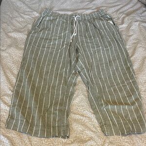 beachlunchlounge Olive Striped Pants